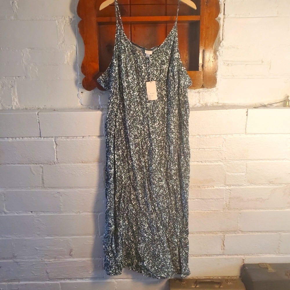Maxi floral slip dress